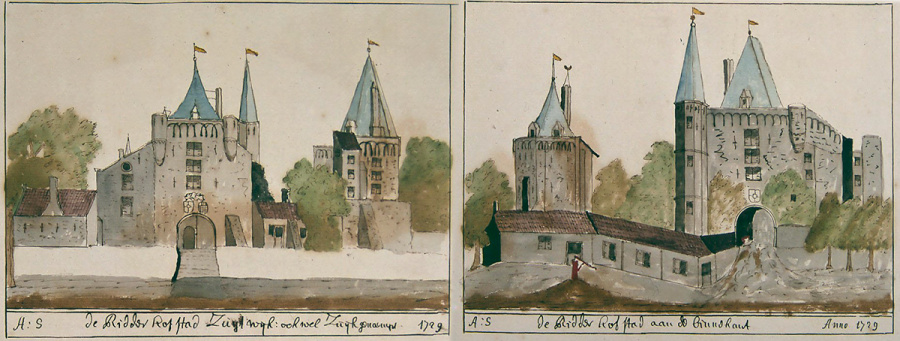 Ridderhof Zuijtwijk bij Wassenaar in 1729